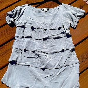Banana Republic silk tiered top. XS.